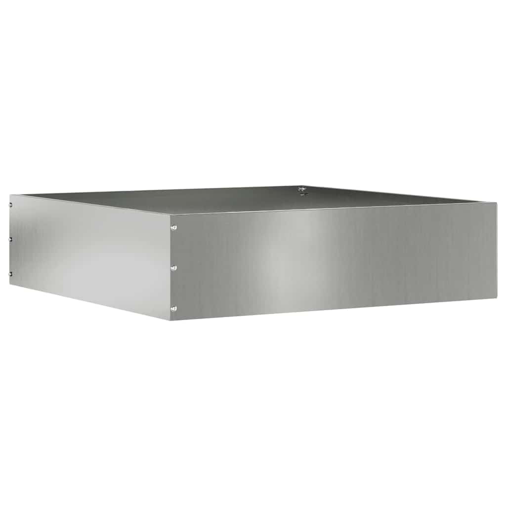 Vidaxl tuinrand 6 pcs zilver 50 x 50 x 13 cm gegalvaniseerd staal