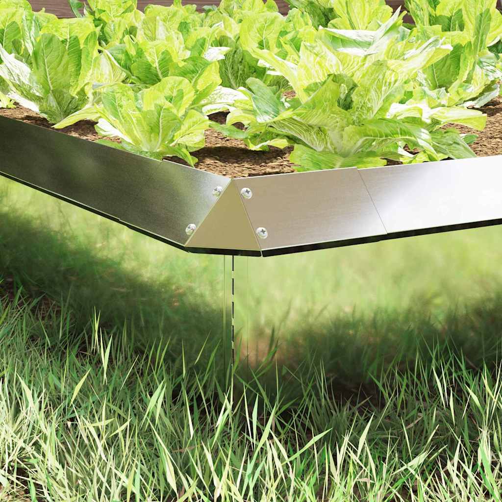 Puerta caracol vidaxl plata 13,5 x 13,5 x 25 cm acero galvanizado