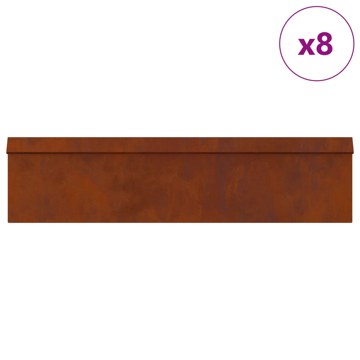 Vallas para caracoles vidaxl 12 piezas acero corten oxidado