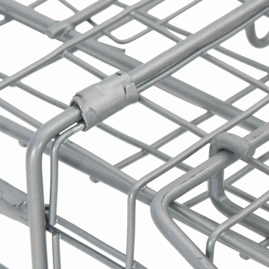 Vidaxl trappole per animali antracite 61 x 20 x 21,5 cm in acciaio