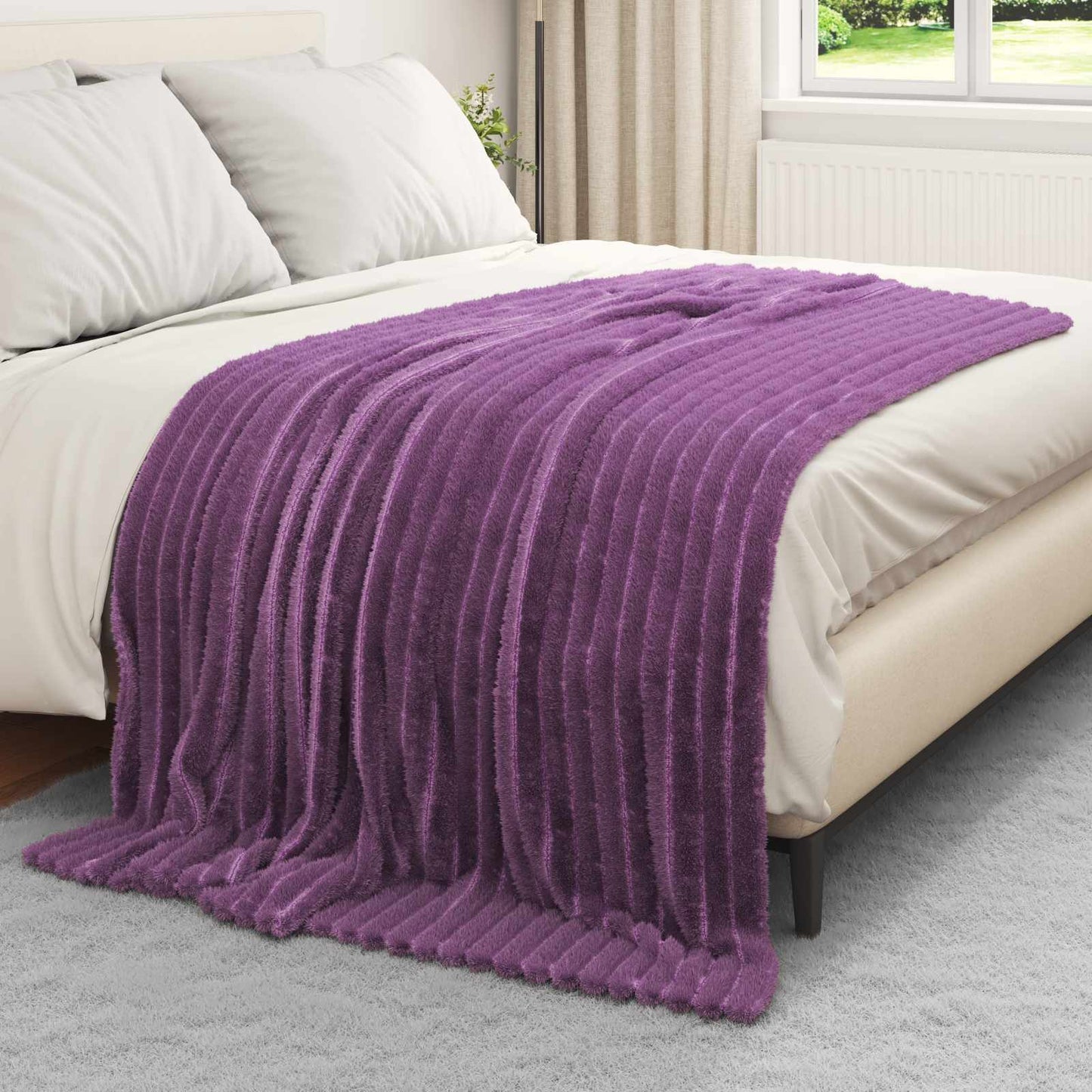 Tappeti Vidaxl 6 pz viola 200 x 150 cm in pile