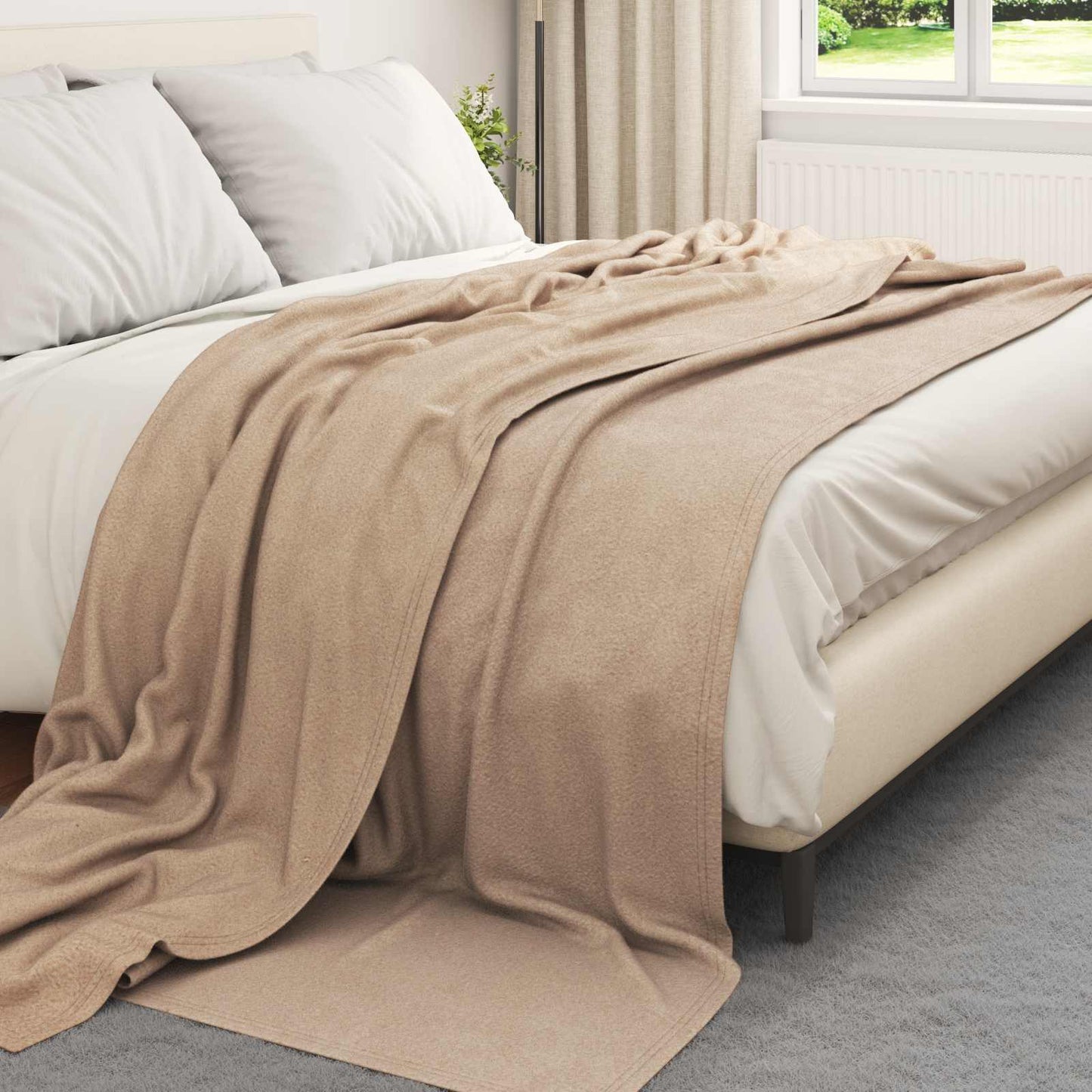 Vidaxl manta camel 270 x 240 cm polar