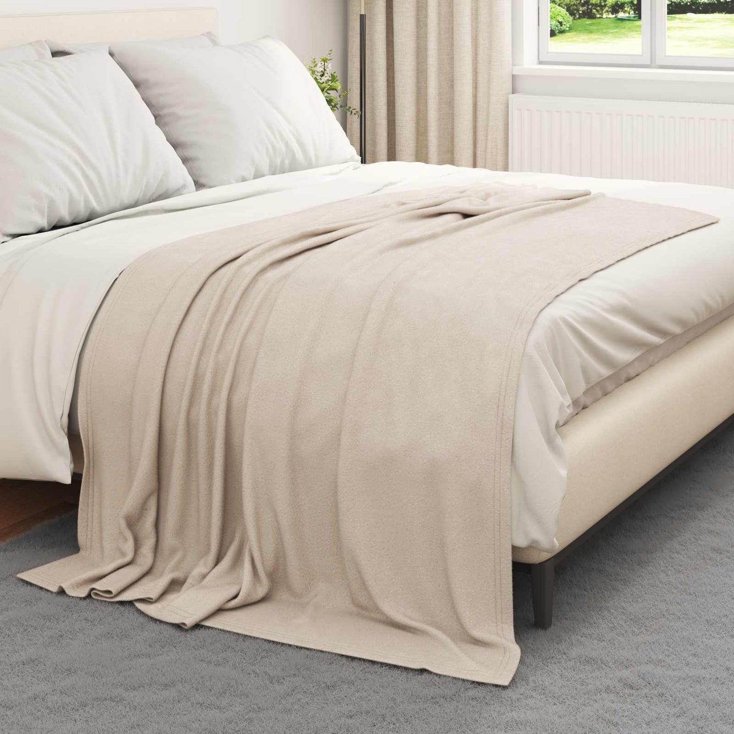 Tappeti Vidaxl 24 pz beige 200 x 150 cm in pile