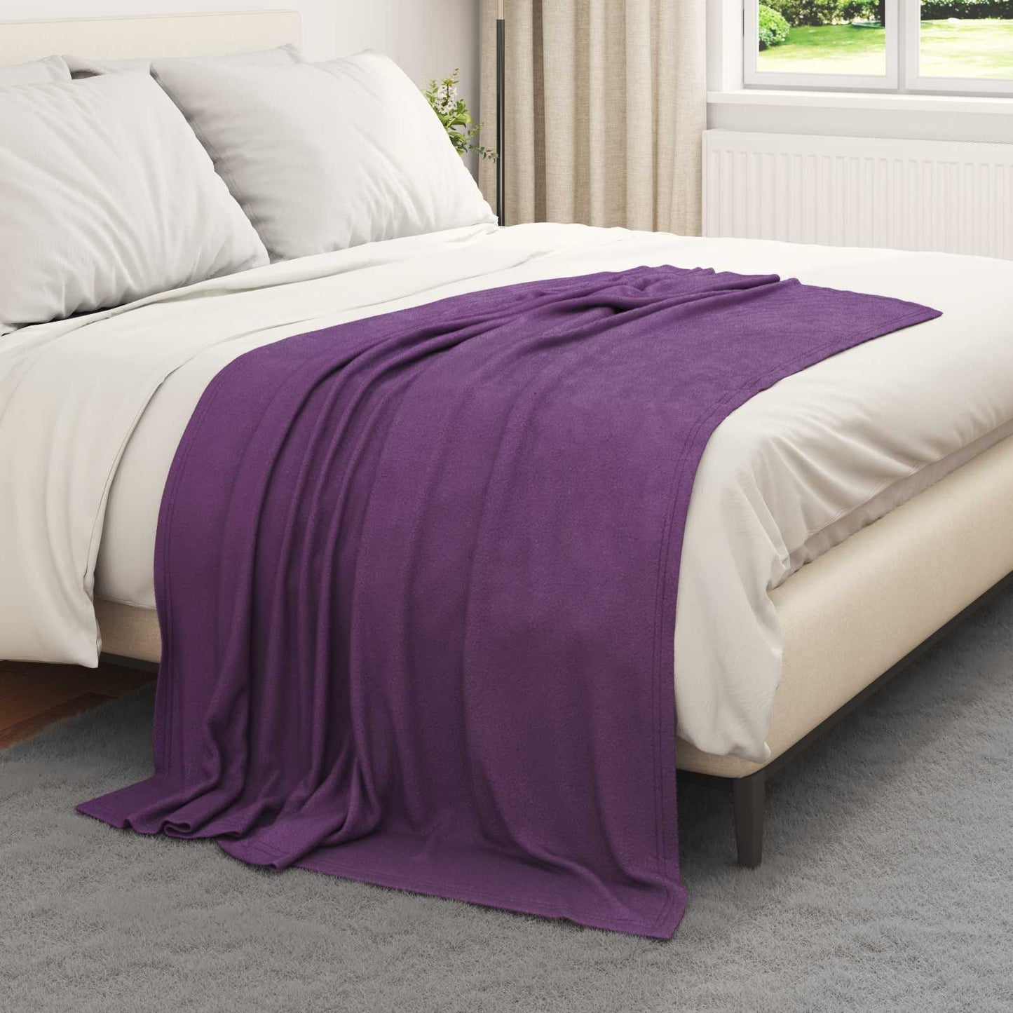 Tappeti Vidaxl 24 pz viola 170 x 130 cm in pile