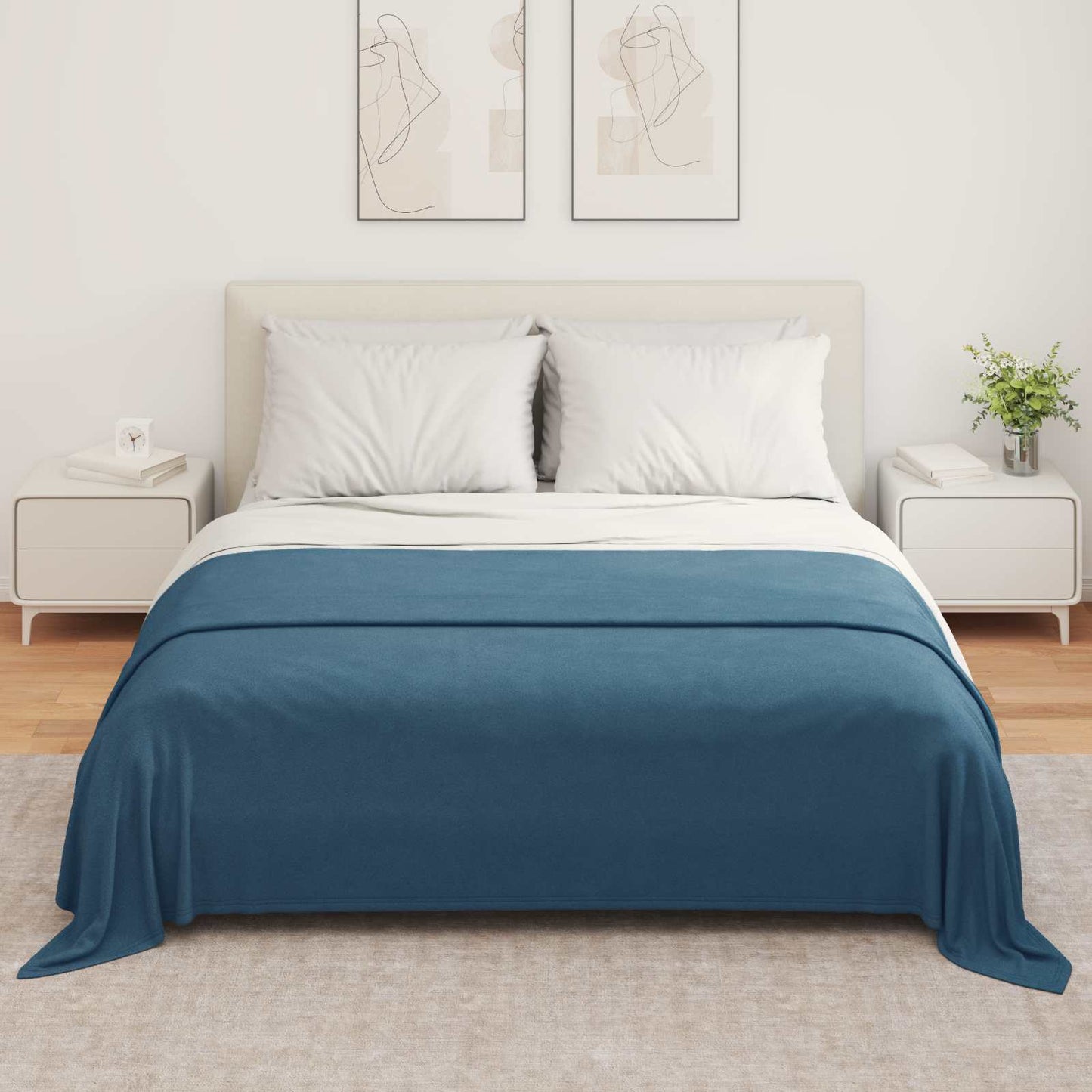 Tappeti VidaXL 6 pezzi in pile blu navy 280 x 210 cm