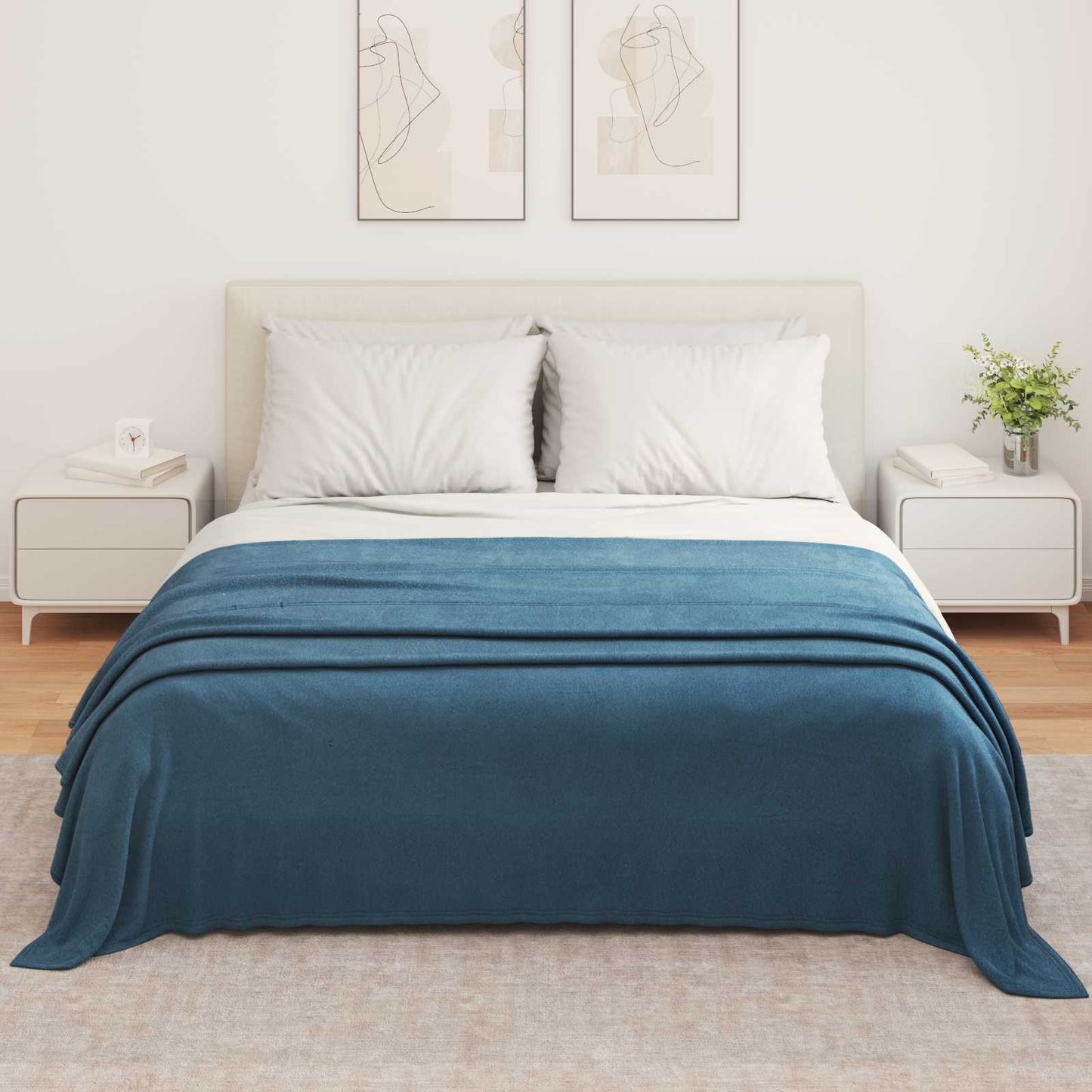 Tappeti VidaXL 6 pezzi in pile blu navy 350 x 270 cm