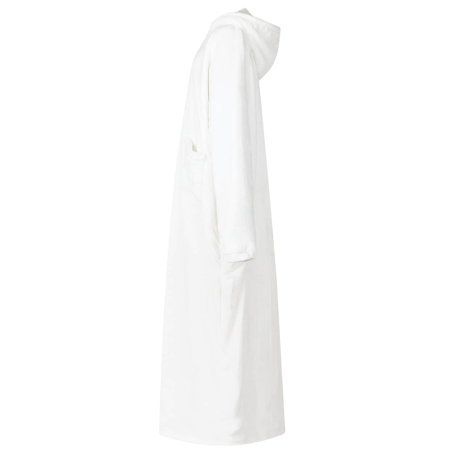 Felpa con cappuccio coperta Vidaxx bianca con pile e flanella