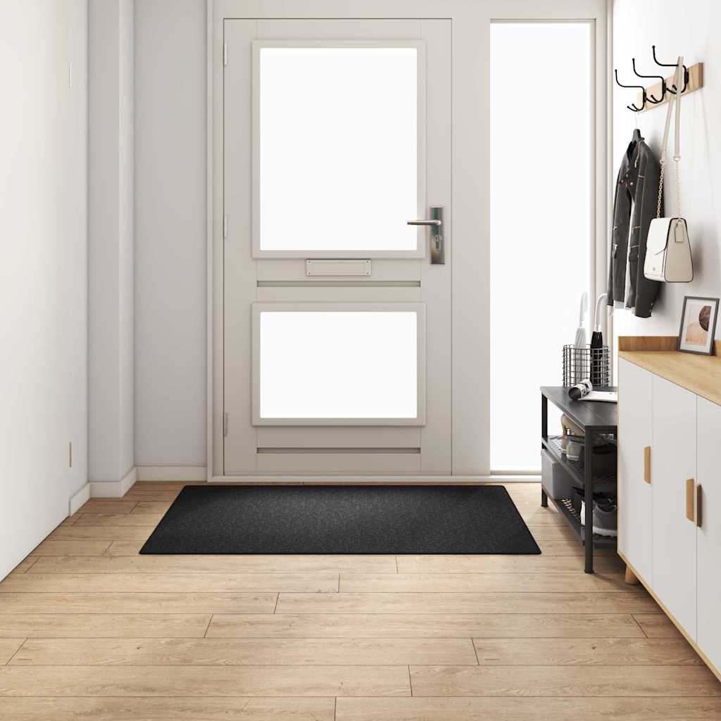 Vidaxl tapijt loper antraciet 100 x 150 cm 100% polypropyleen