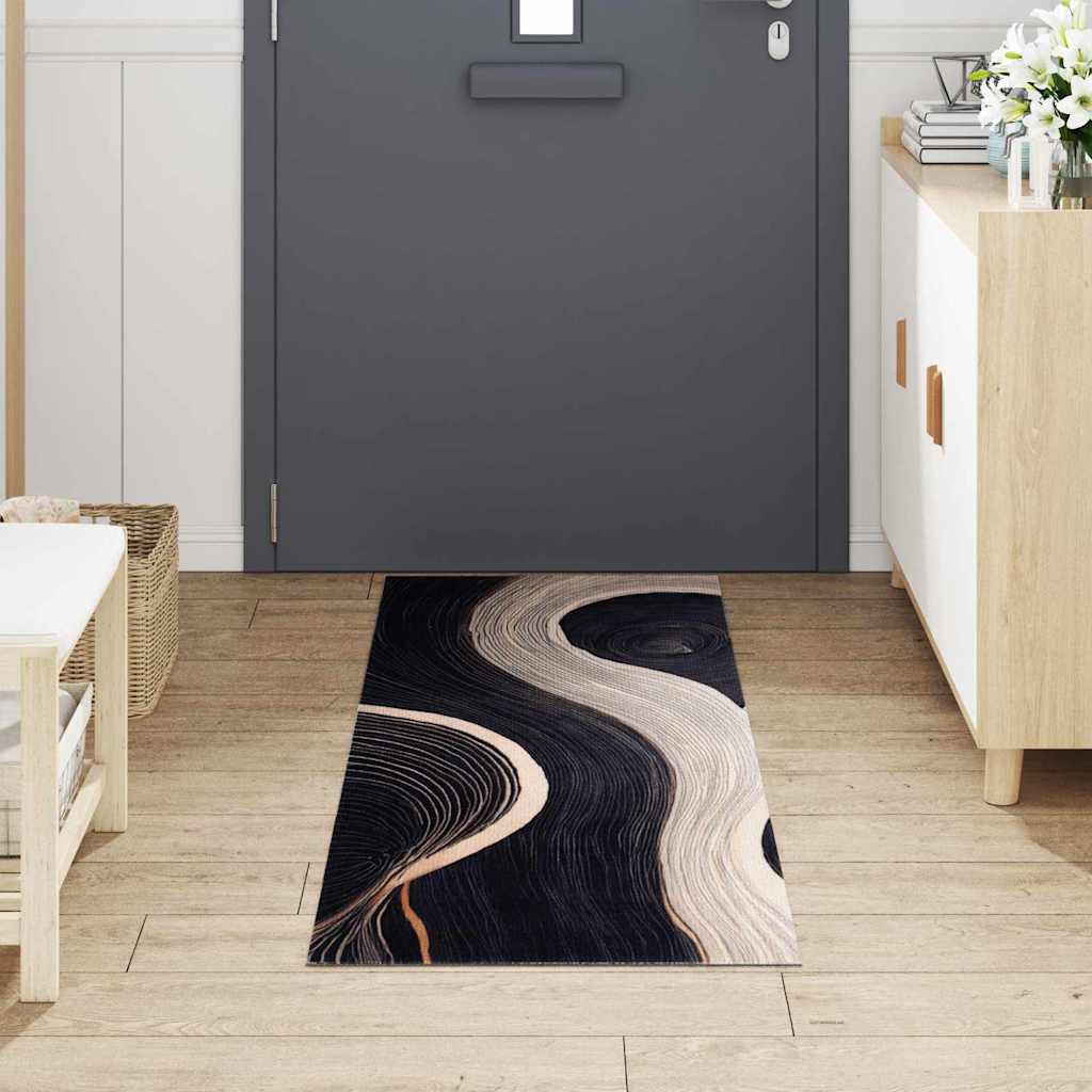 Tappeto da cucina VidaXL nero 180 x 60 cm in velluto