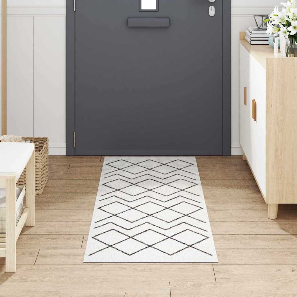 Tappeto da cucina VidaXL bianco 180 x 60 cm in velluto