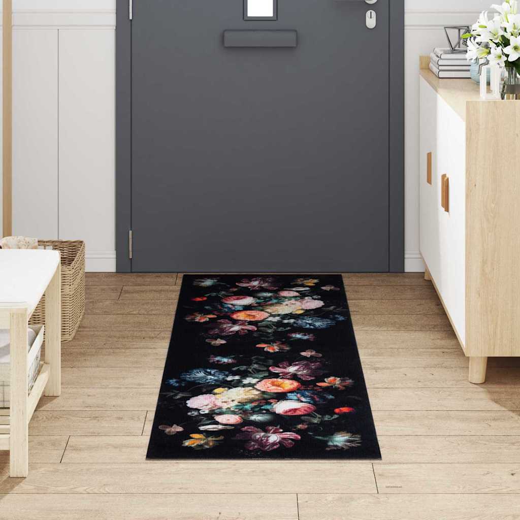 Tappeto da cucina VidaXL nero 180 x 60 cm in velluto