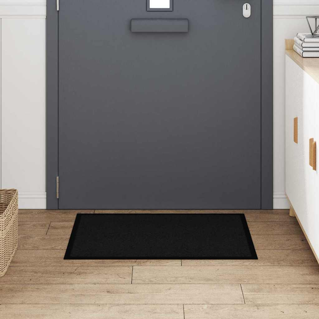 Zerbino Vidaxl nero 60 x 40 x 1,2 cm in tessuto orsacchiotto