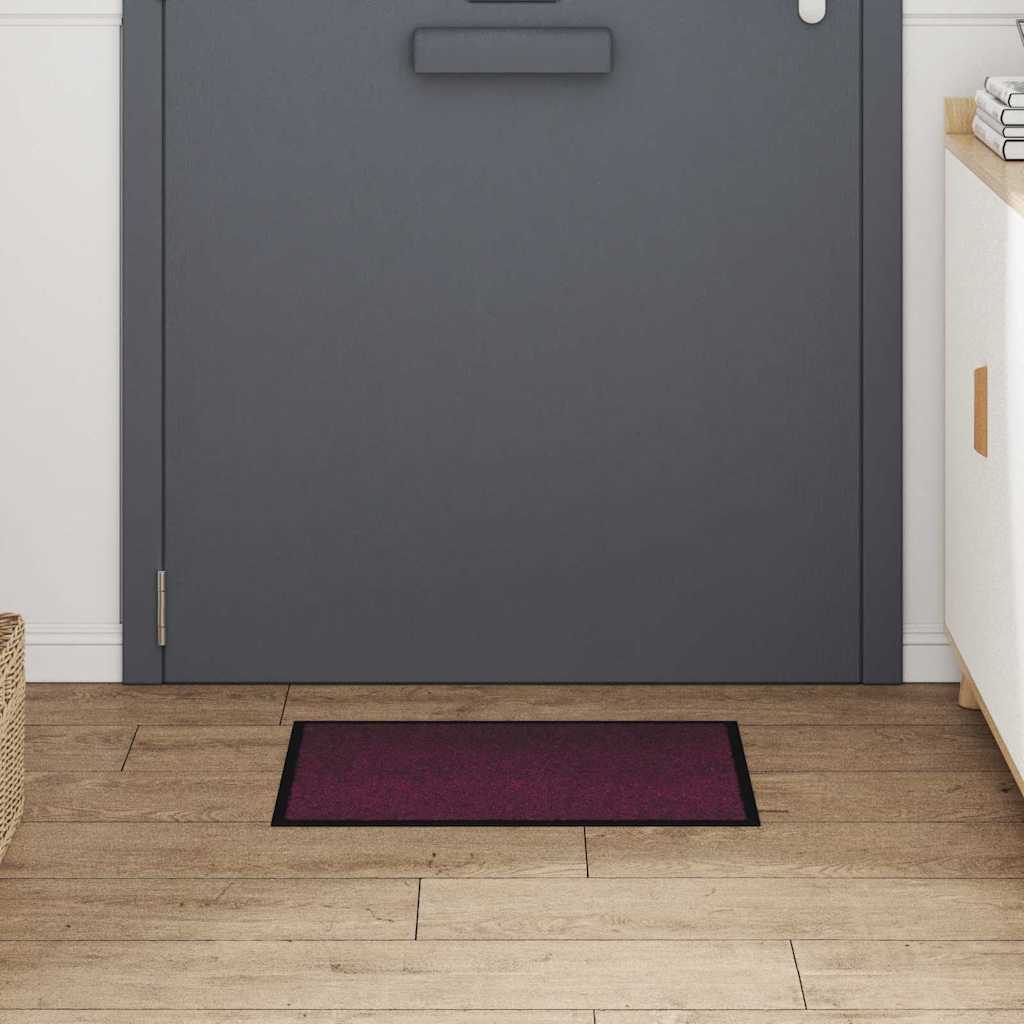 Zerbino Vidaxl rosso bordeaux 60 x 40 x 1,2 cm in tessuto orsacchiotto