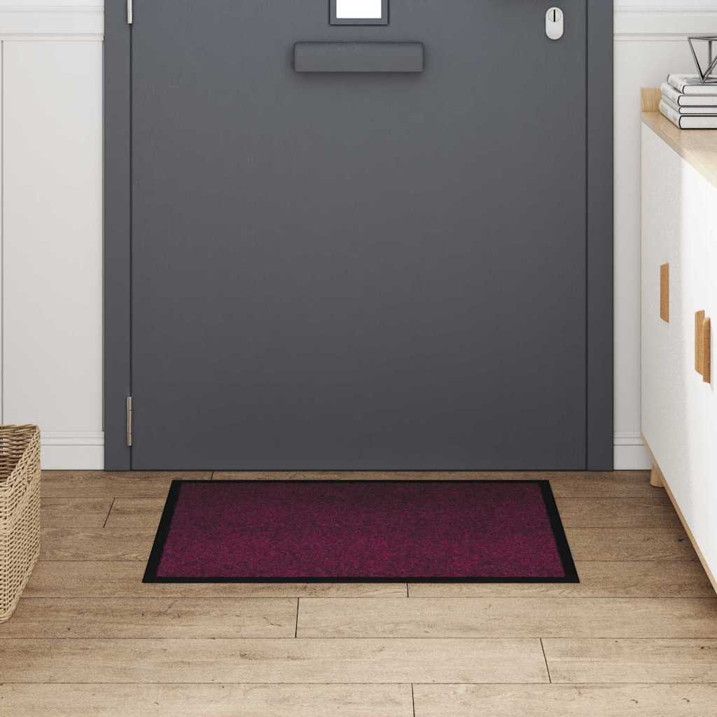 Zerbino Vidaxl rosso bordeaux 60 x 40 x 1,2 cm in tessuto orsacchiotto