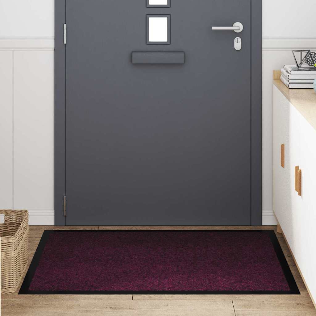 Zerbino Vidaxl rosso bordeaux 60 x 40 x 1,2 cm in tessuto orsacchiotto