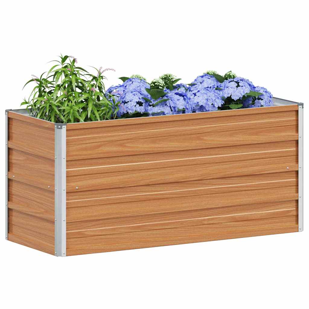 Vidaxx jardinera elevada marrón claro 100 x 40 x 45 cm