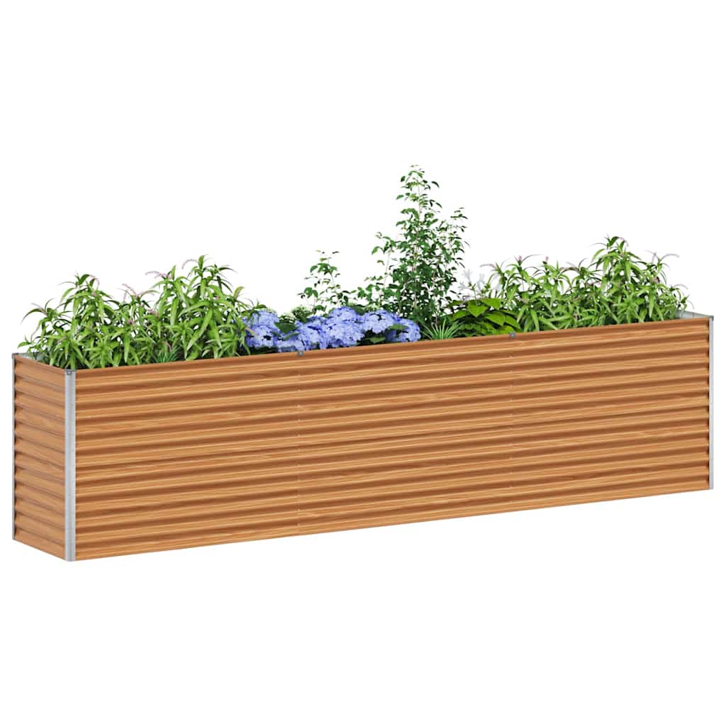 Jardinera elevada vidaxx 290 x 50 x 68 cm acero galvanizado