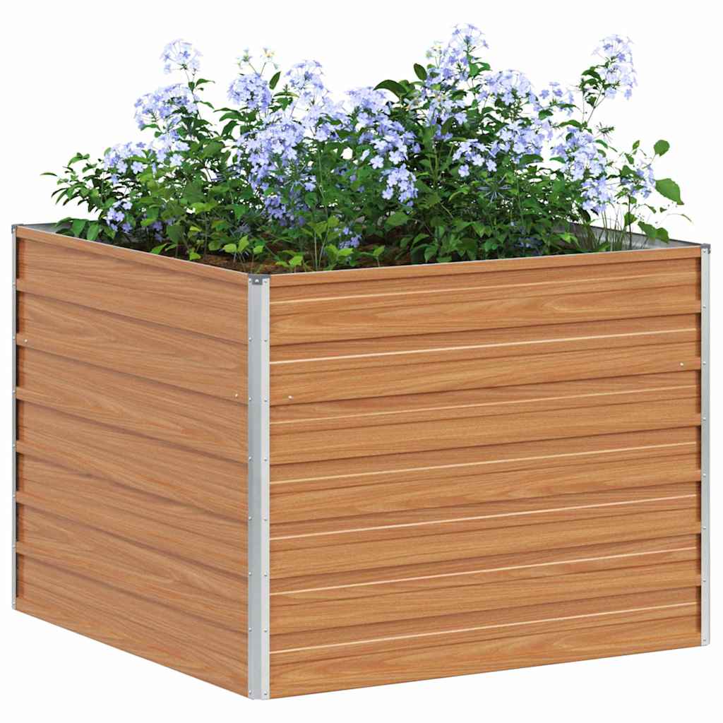 Vidaxx jardinera elevada marrón claro 100 x 100 x 77 cm