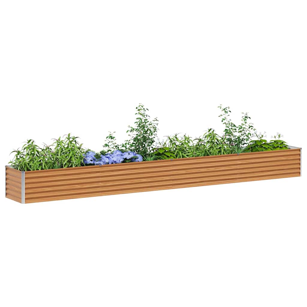 Jardinera elevada vidaxx 390 x 50 x 36 cm acero galvanizado