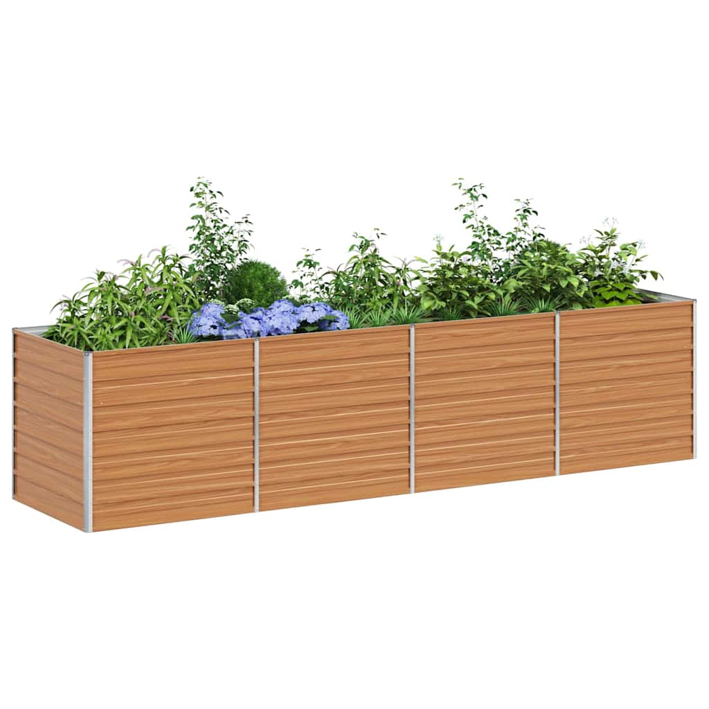 Vidaxx jardinera elevada marrón claro 320 x 80 x 77 cm