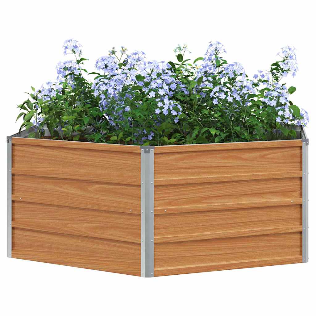 Vidaxx bancal elevado aspecto madera 129 x 129 x 45 cm