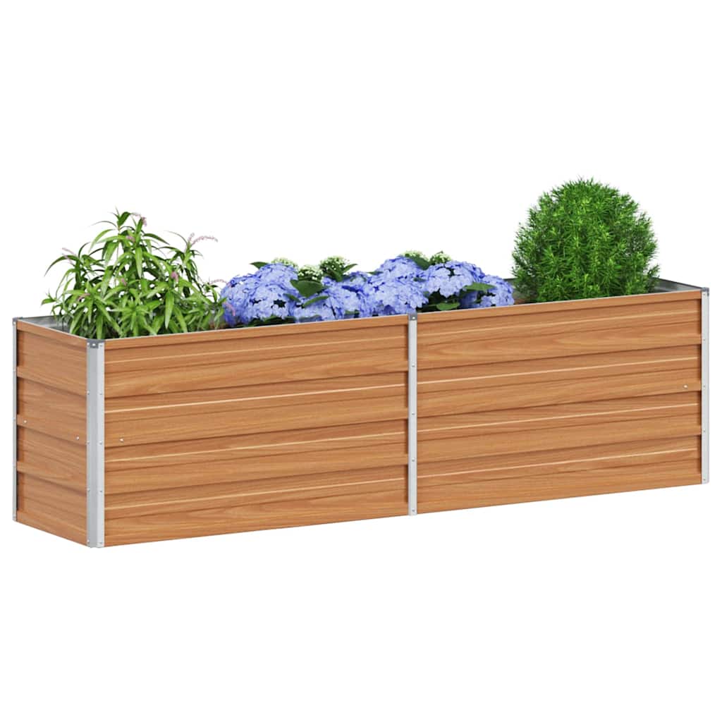 Vidaxx jardinera elevada marrón claro 160 x 40 x 45 cm