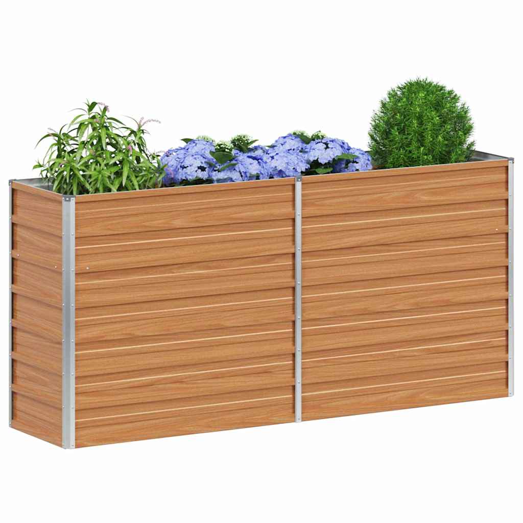 Vidaxx jardinera elevada marrón claro 160 x 40 x 77 cm