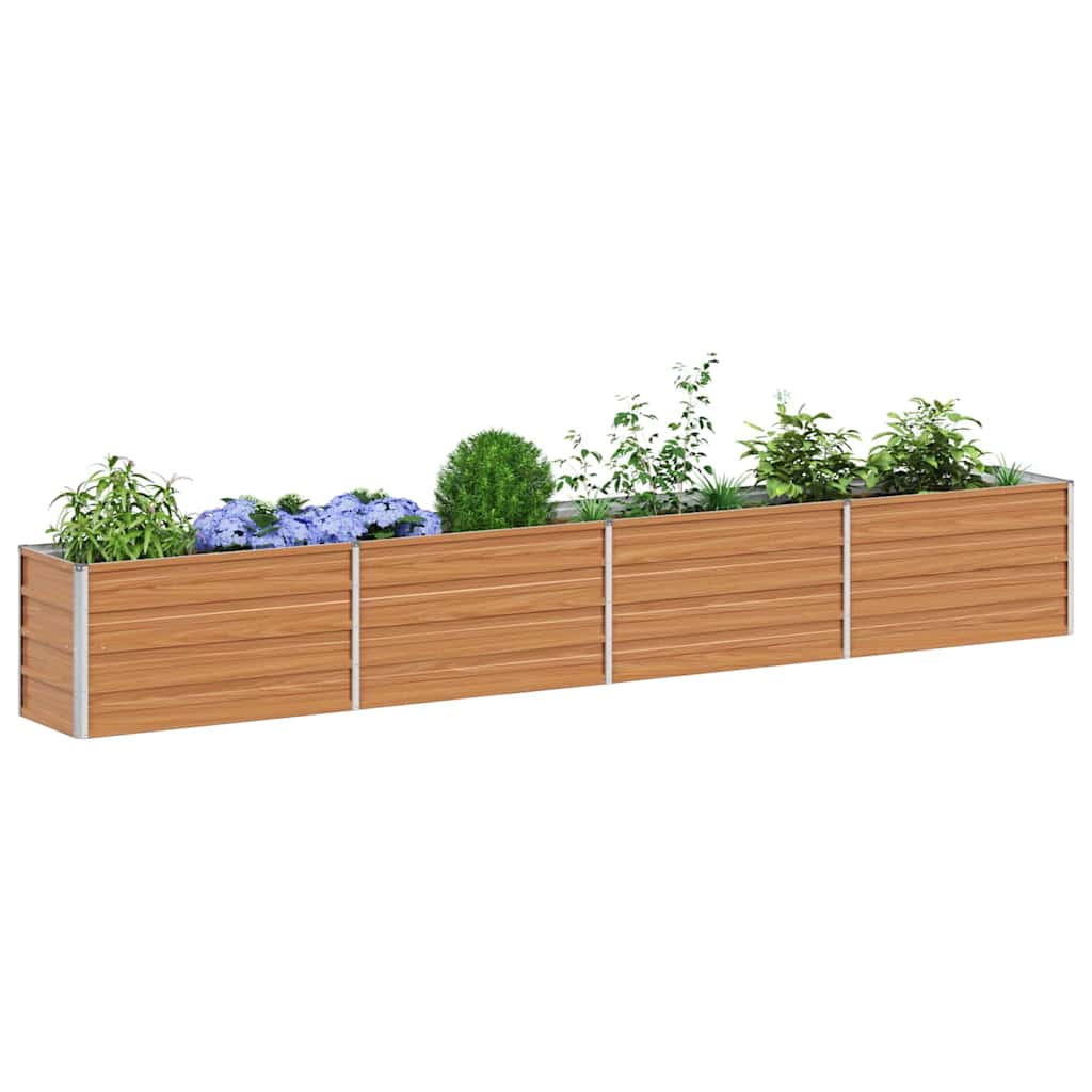 Vidaxx jardinera elevada marrón claro 320 x 40 x 45 cm