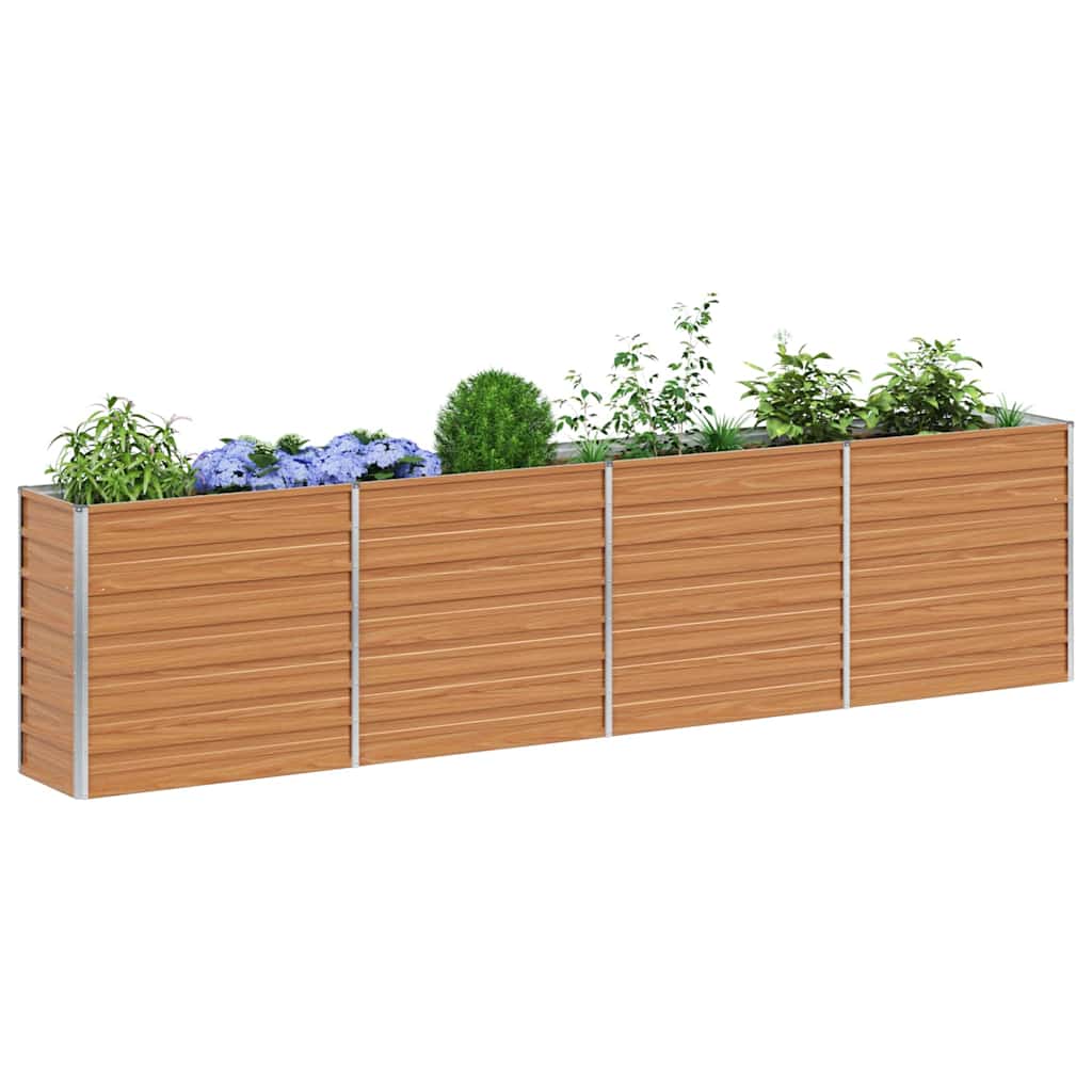 Vidaxx jardinera elevada marrón claro 320 x 40 x 77 cm