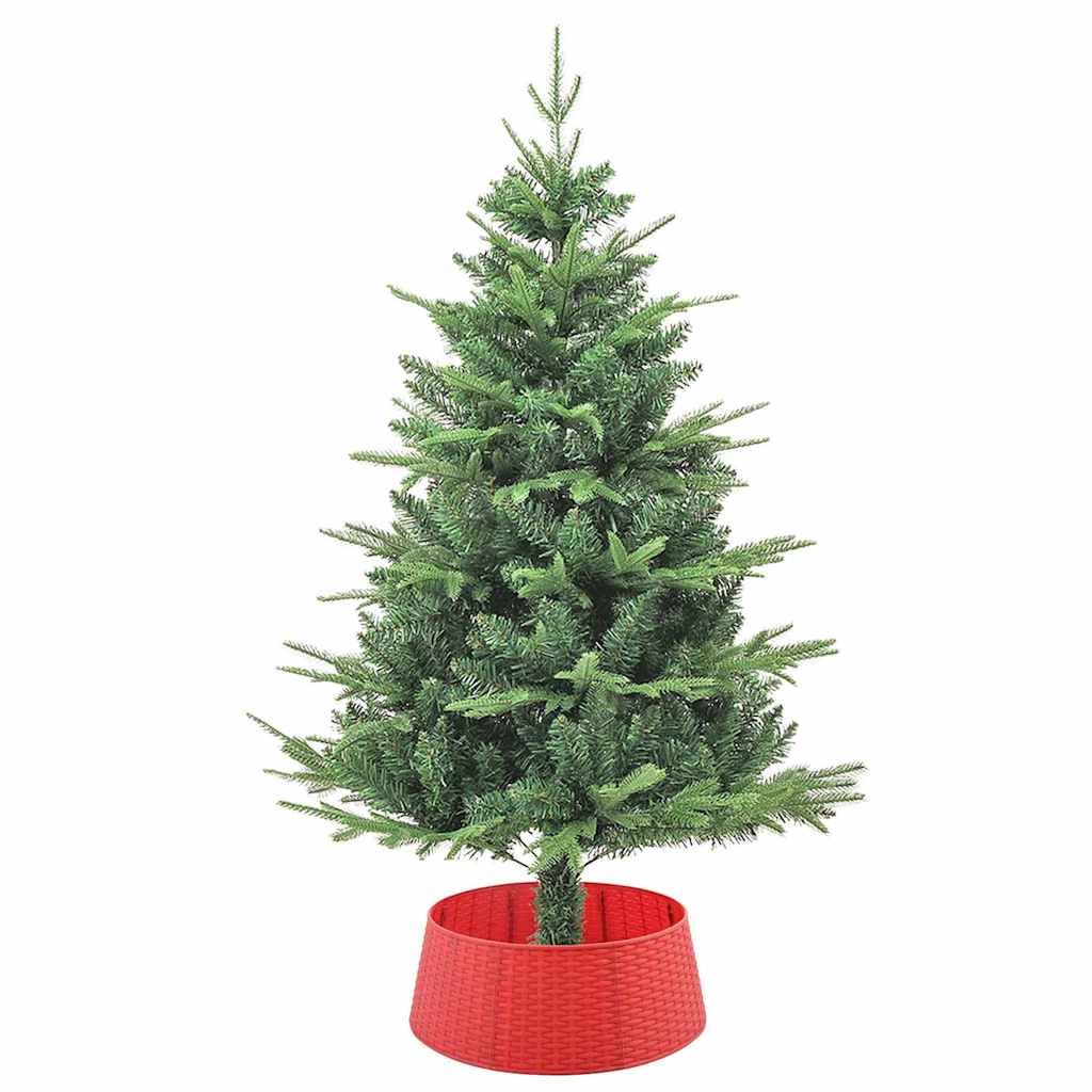 Vidaxx Gonna per albero di Natale rossa ø 65 x 24 cm in plastica