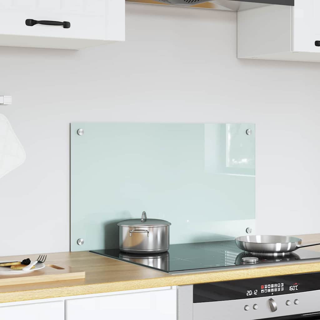 Vidaxx pared trasera de cocina blanco 70 x 40 cm vidrio templado