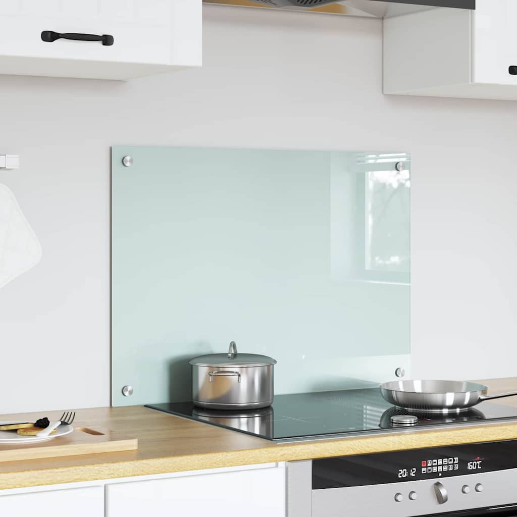 VidaXL pared trasera de cocina blanco 70 x 50 cm vidrio templado