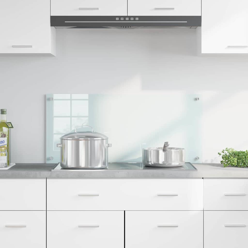 Parete posteriore cucina Vidaxx bianco 90 x 40 cm in vetro temperato