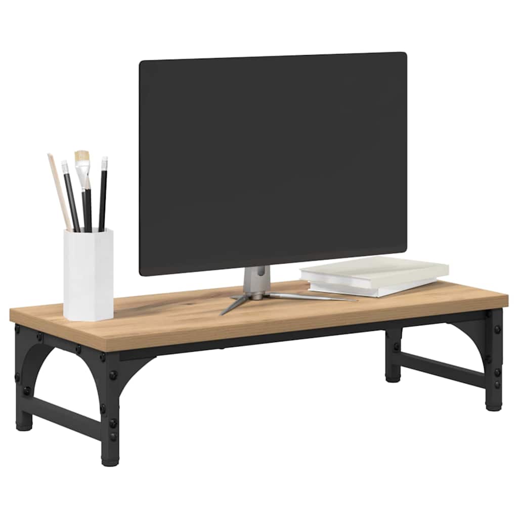 Supporto per monitor Vidaxxl rovere artigianale 55 x 23 x 14 cm in MDF