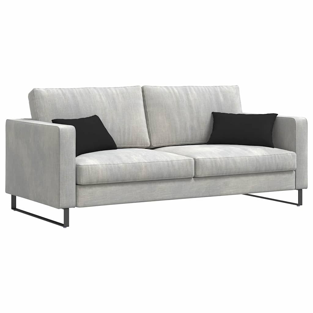 Cuscini per divano VidaXL 2 pezzi in tessuto nero 50 x 30 cm
