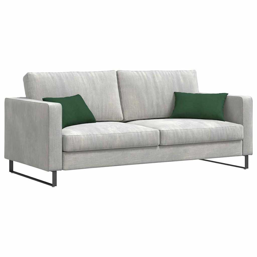 Cuscini per divano VidaXL, 2 pezzi, verde scuro, tessuto a corde 50 x 30 cm