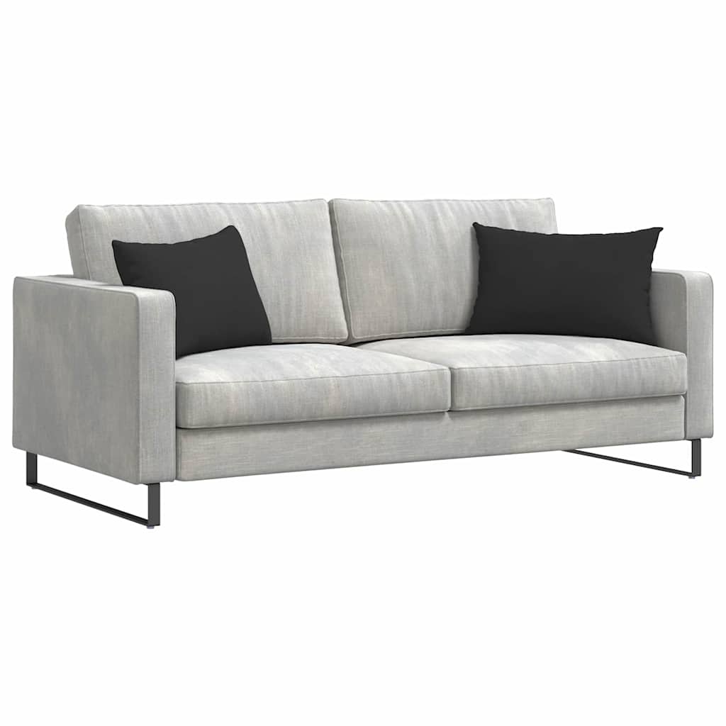 Cuscini per divano VidaXL 2 pezzi in tessuto nero 60 x 40 cm