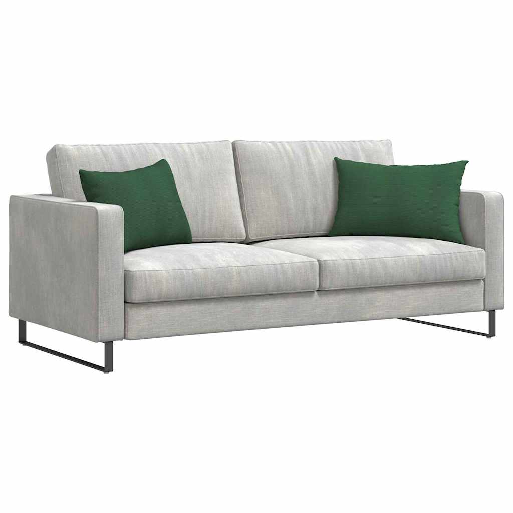 Cuscini per divano VidaXL 2 pezzi in tessuto a corde verde scuro 60 x 40 cm