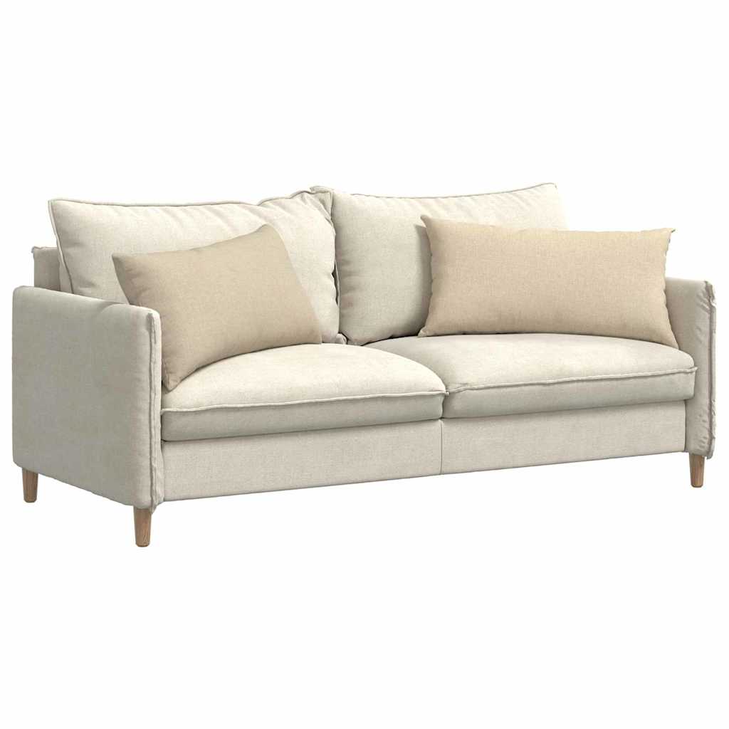 Cuscini per divano VidaXL 2 pezzi in tessuto crema 80 x 40 cm