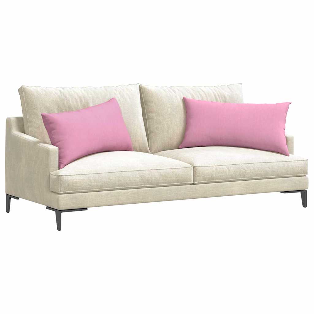 Cuscini per divano VidaXL 2 pezzi in tessuto rosa 80 x 40 cm