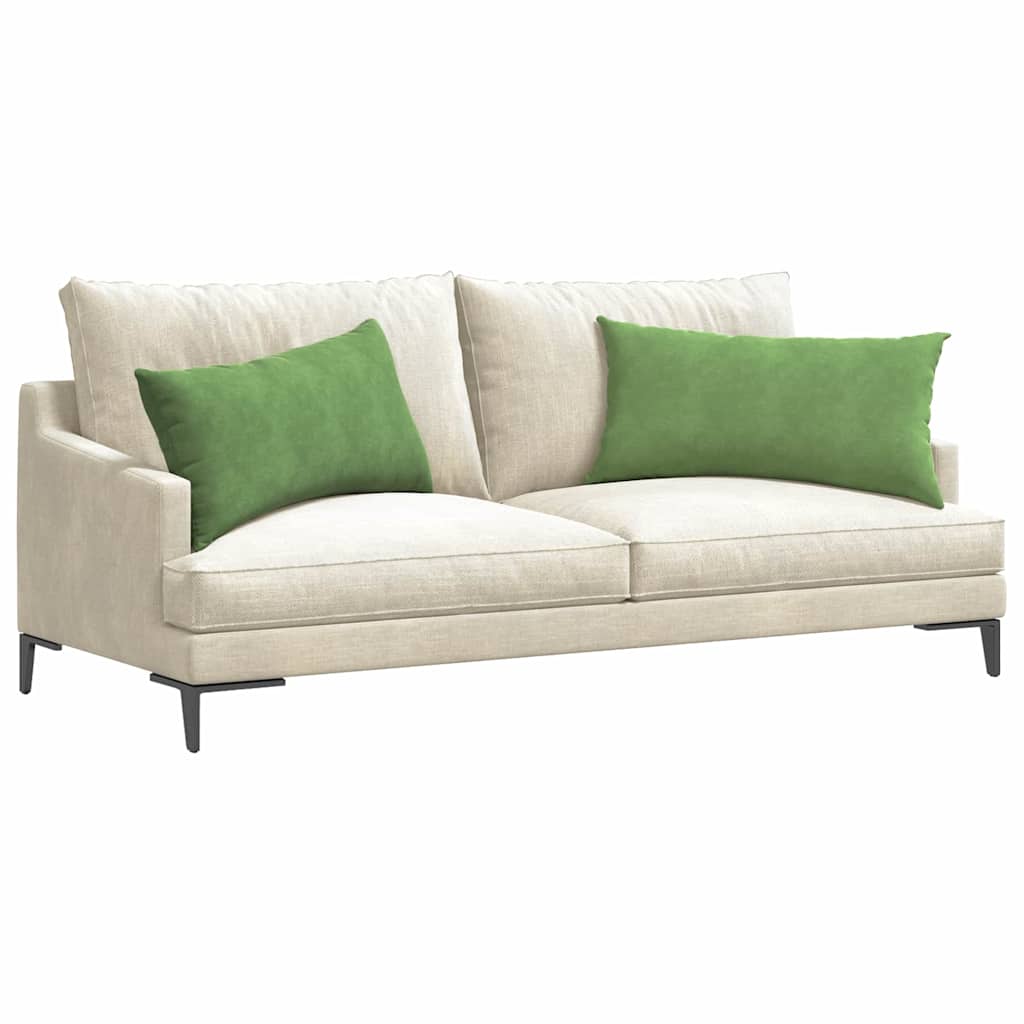 Cuscini per divano VidaXL 2 pezzi in tessuto a corde verde chiaro 80 x 40 cm
