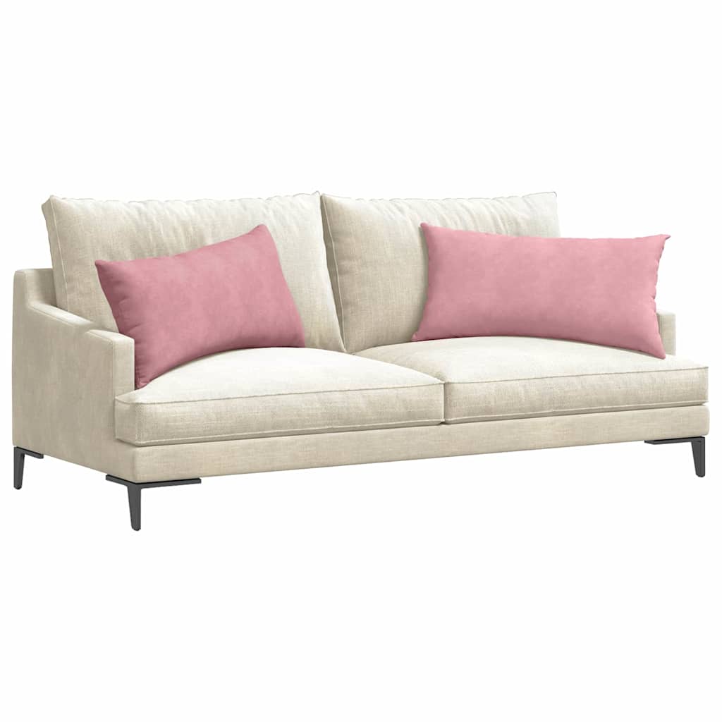 VidaXL cojines de sofá 2 piezas rosa 80 x 40 cm tela de pana