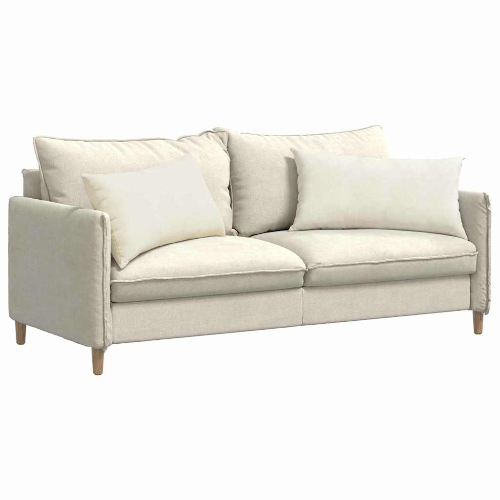 VidaXL cojines de sofá 2 piezas crema 80 x 40 cm tela de pana
