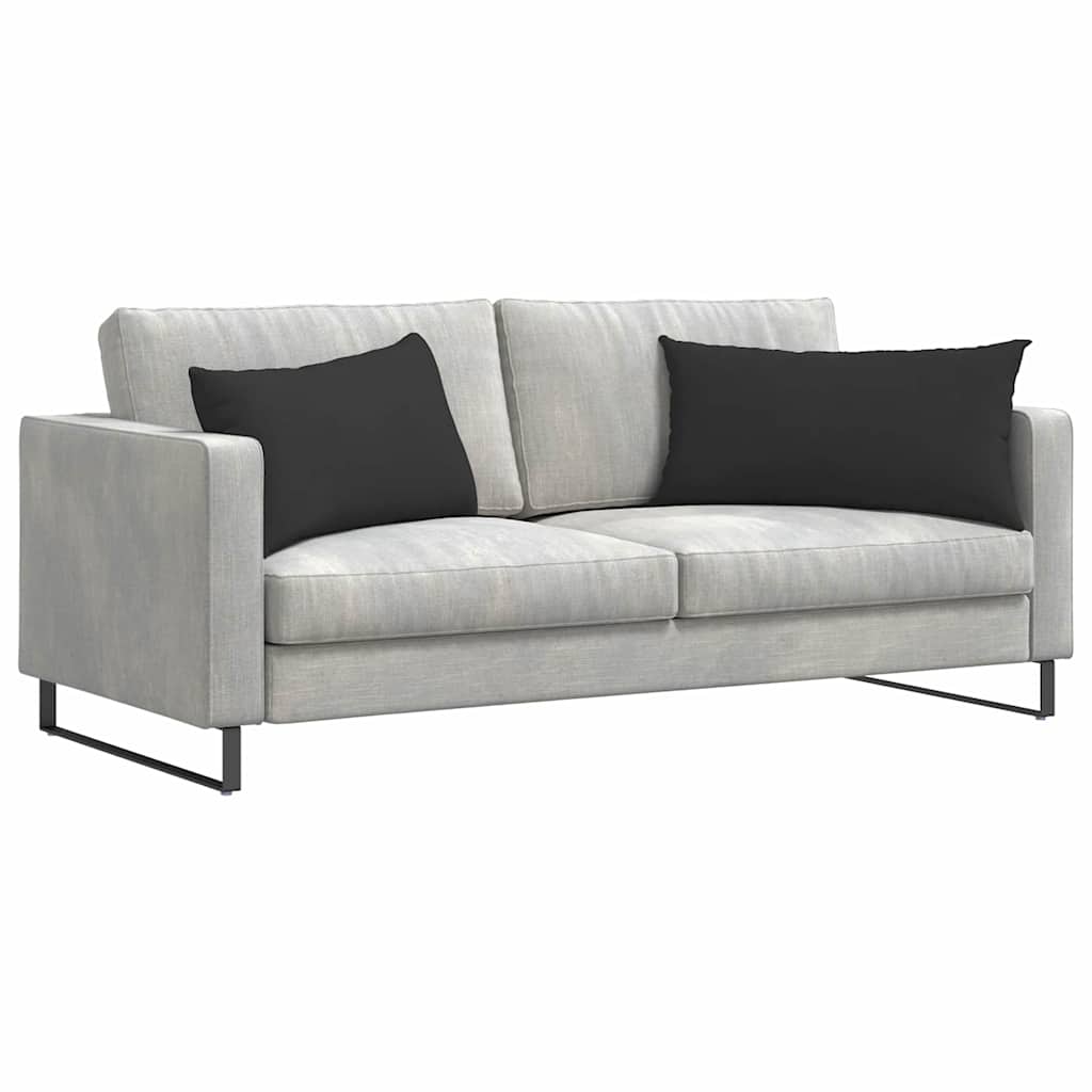 Cuscini per divano VidaXL 2 pezzi in tessuto nero 80 x 40 cm