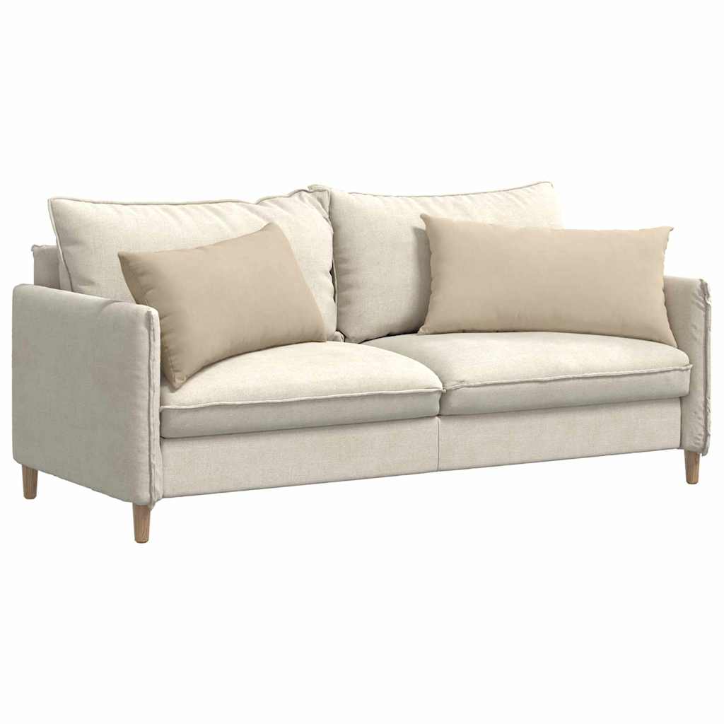 Cuscini per divano VidaXL 2 pezzi in tessuto crema 80 x 40 cm