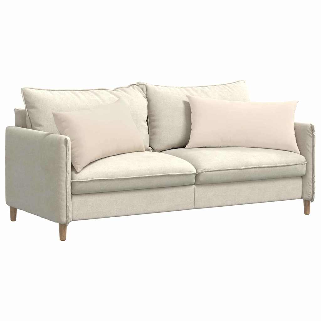 VidaXL cojines de sofá 2 piezas beige 80 x 40 cm tela