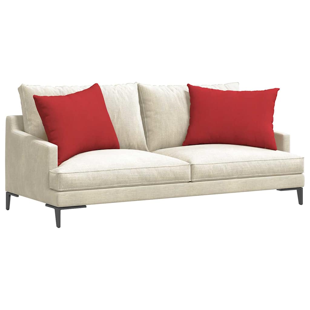 VidaXL cojines de sofá 2 piezas rojo 70 x 50 cm tela