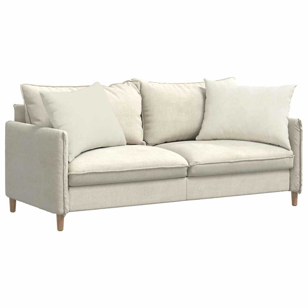VidaXL cojines de sofá 2 piezas crema 70 x 50 cm tela de pana