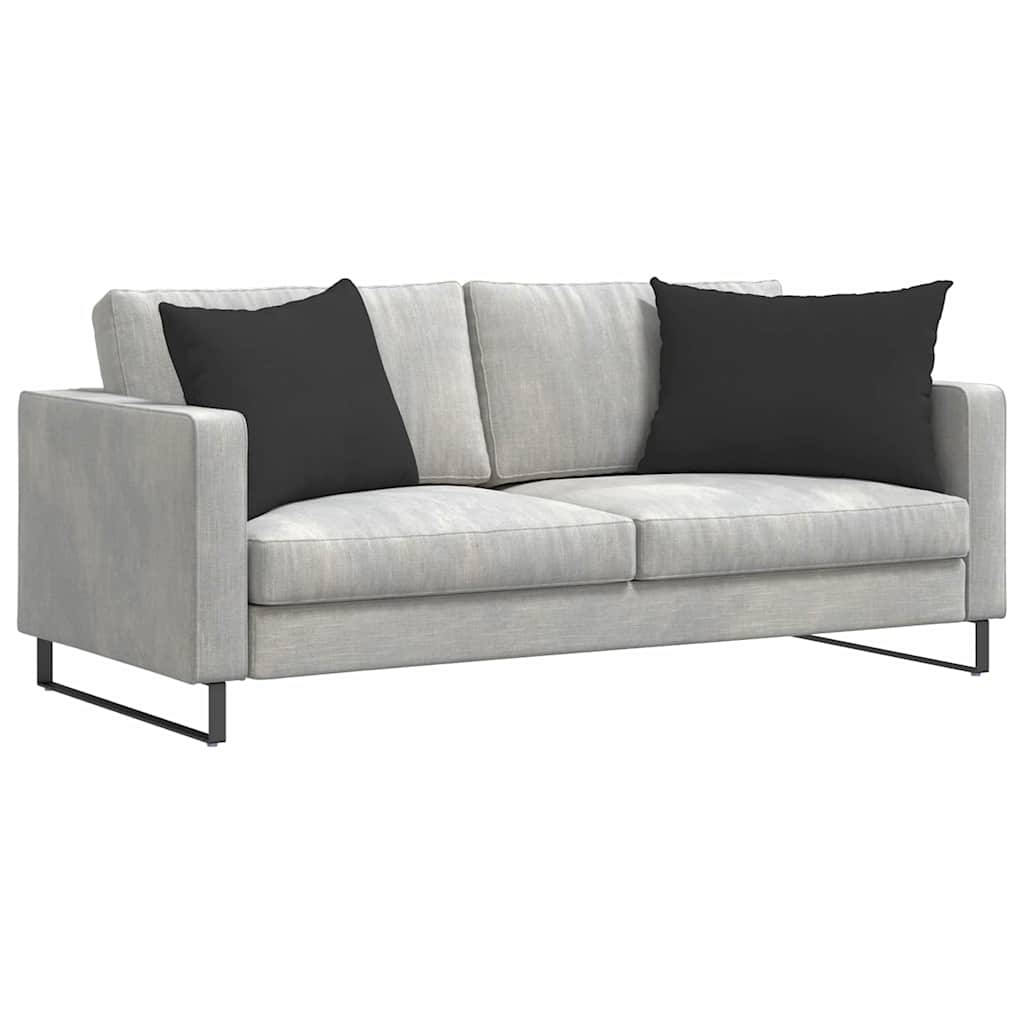 Cuscini per divano VidaXL 2 pezzi in tessuto nero 70 x 50 cm