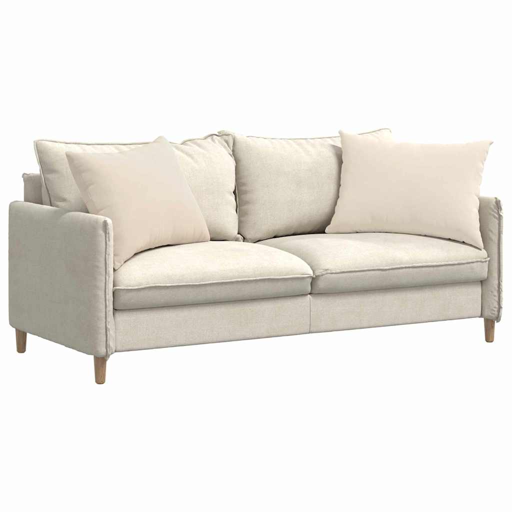 VidaXL cojines de sofá 2 piezas beige 70 x 50 cm tela
